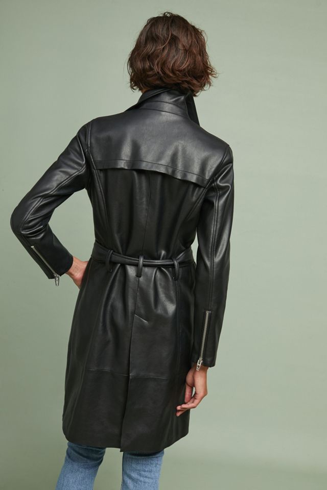 The Punisher Faux Leather Trench Coat #1