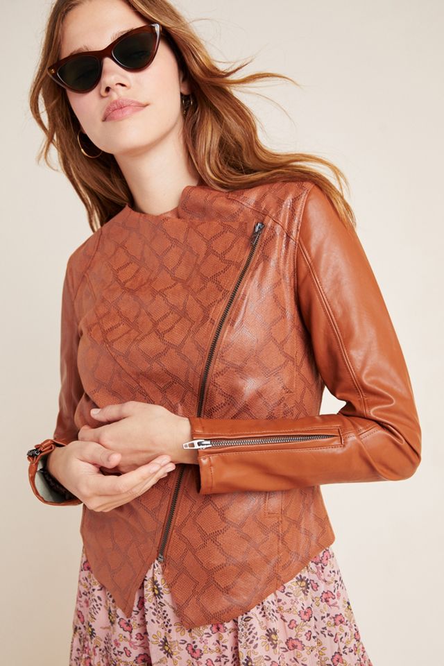 Sharona Snake-Printed Jacket #1
