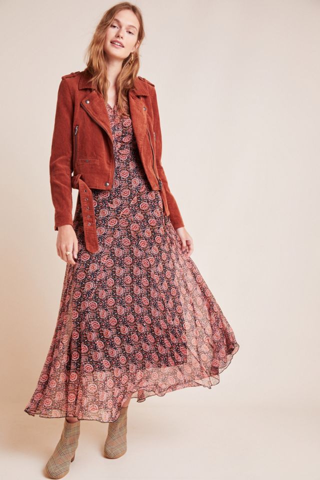 Martha Corduroy Belted Moto Jacket #1