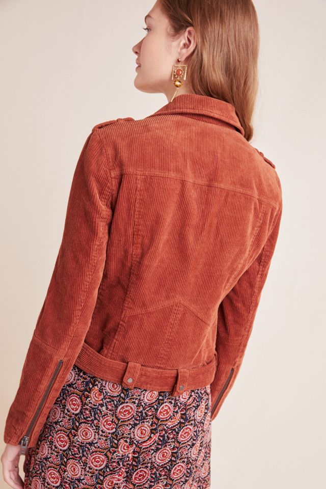 Martha Corduroy Belted Moto Jacket #5
