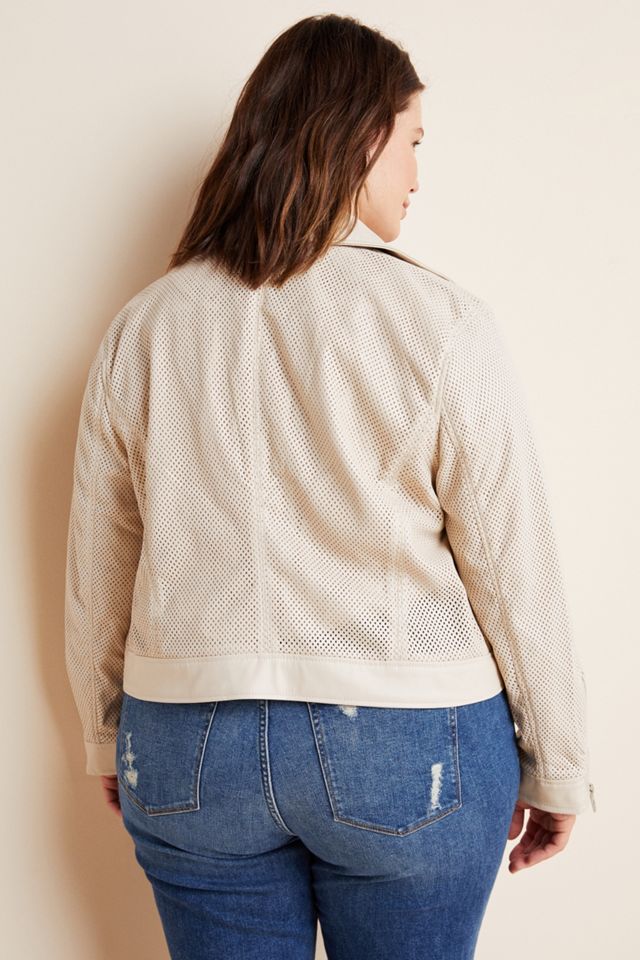 Imelda Perforated Moto Jacket #5