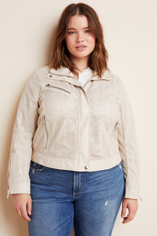 Imelda Perforated Moto Jacket #7