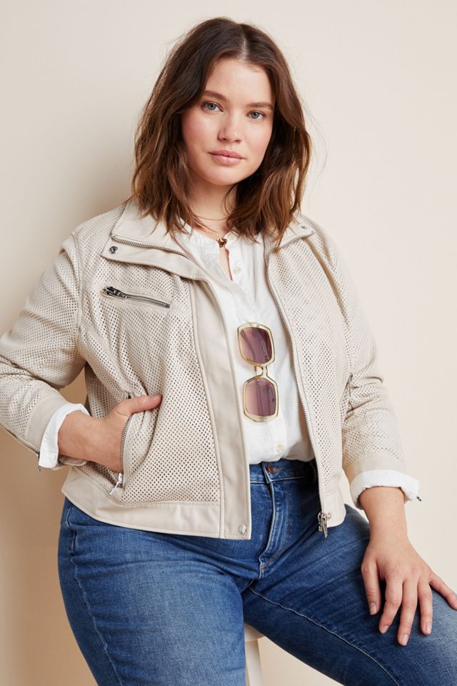 Imelda Perforated Moto Jacket #4