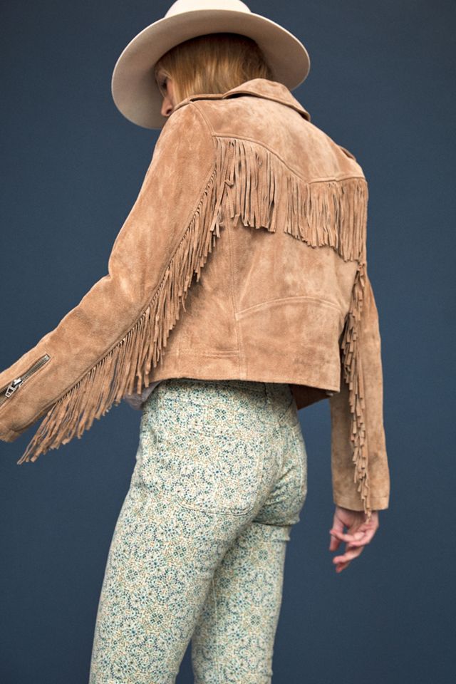 Eliot Fringed Leather Moto Jacket #3