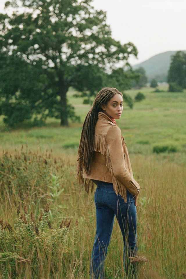 Eliot Fringed Leather Moto Jacket #1