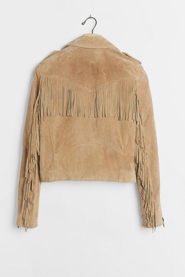 Eliot Fringed Leather Moto Jacket #5