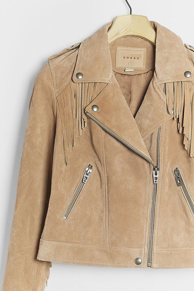 Eliot Fringed Leather Moto Jacket #6