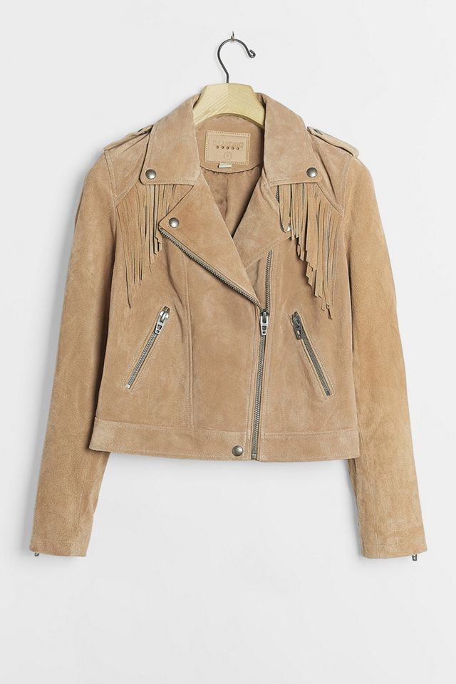 Eliot Fringed Leather Moto Jacket #4