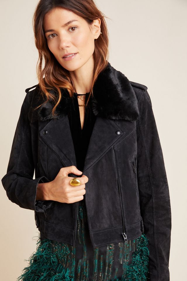 Anthropologie hot sale suede jacket