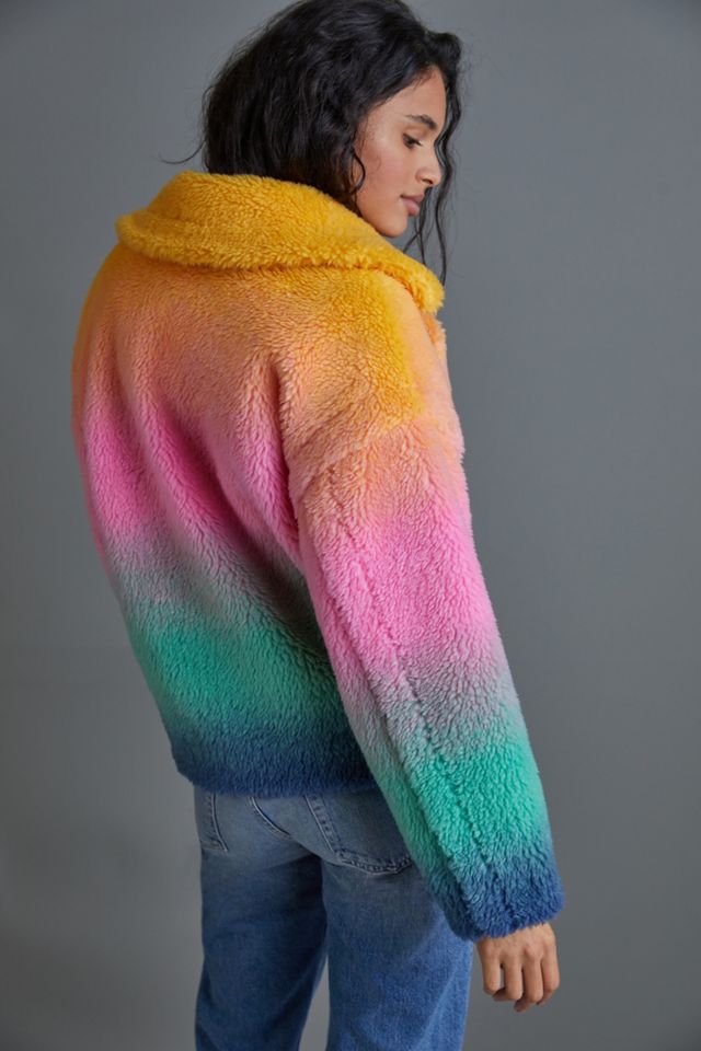 Marisol Ombre Faux Fur Jacket #1