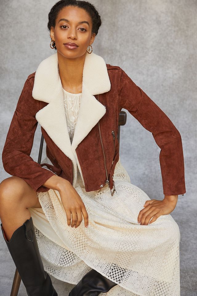 Anthropologie Sherpa Moto on sale Jacket