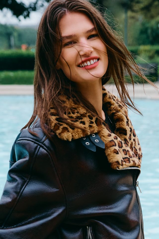 BLANKNYC Faux-Leather Collared Jacket #2