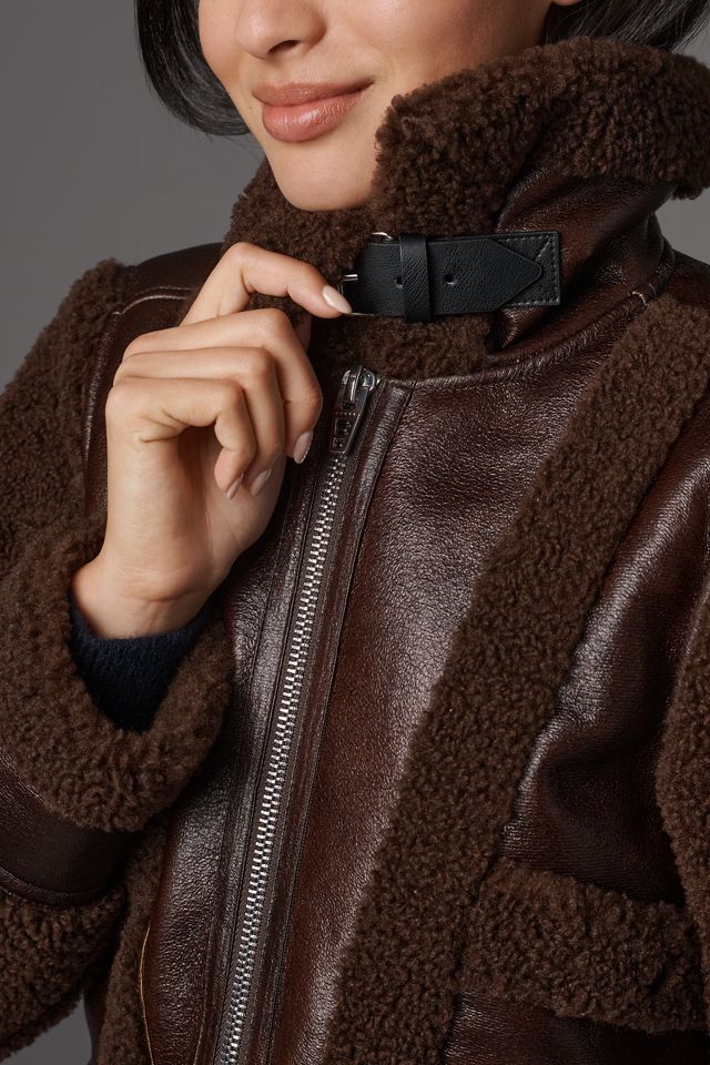 BLANKNYC Head Start Crop Sherpa Fleece Jacket #3