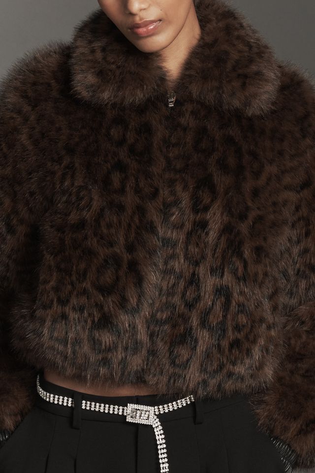 BLANKNYC Midnight Run Faux-Fur Leopard Jacket #4