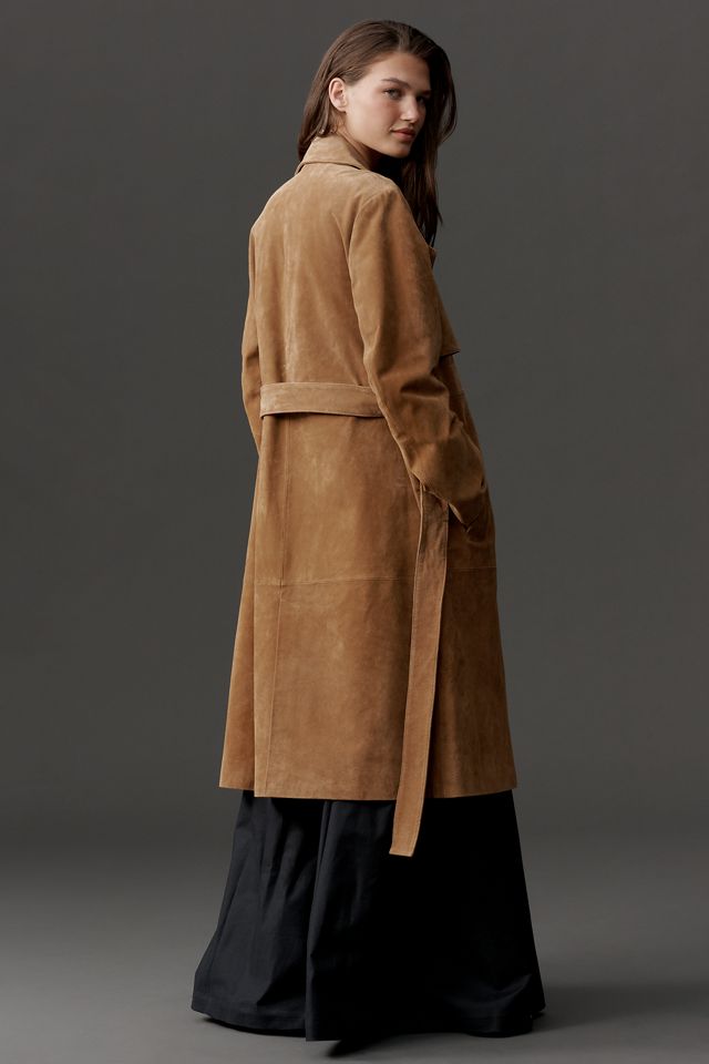 BLANKNYC Suede Trench Coat #3