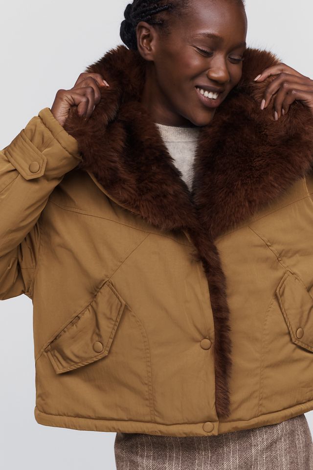 BLANKNYC In Rotation Faux Fur Lined Jacket  #2
