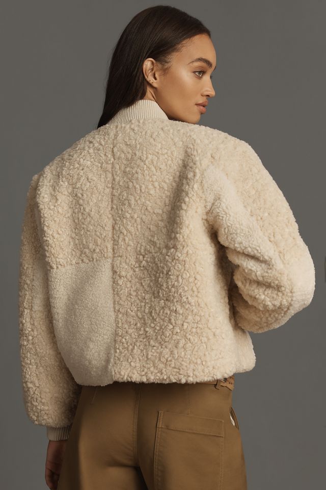 DH New York Sherpa-Fleece Bomber Jacket #1
