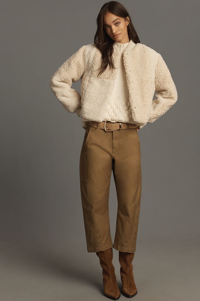 DH New York Sherpa-Fleece Bomber Jacket #3