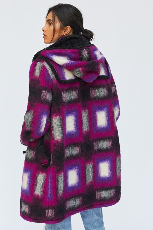 Anna Sui Ombre Plaid Coat #2