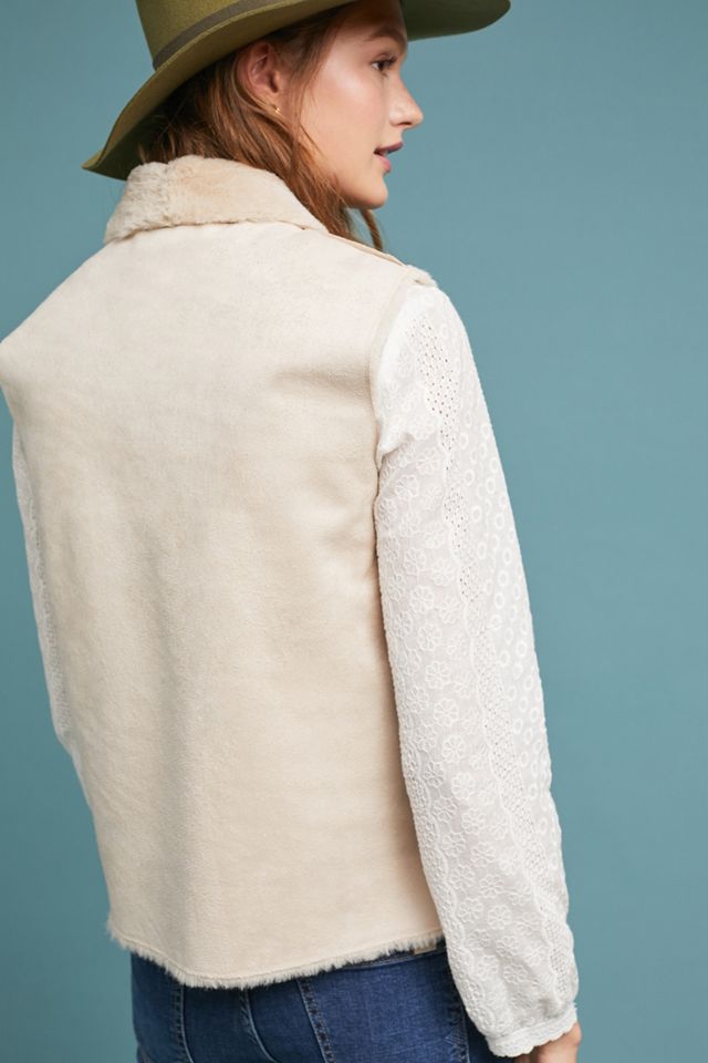 Yvette Reversible Faux Fur Vest #1