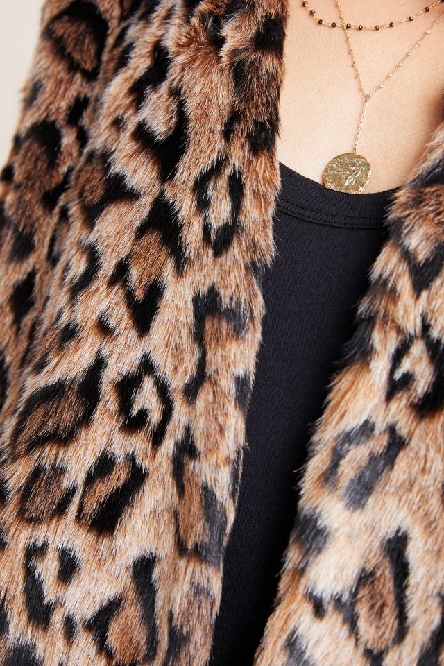 Leopard coat anthropologie best sale