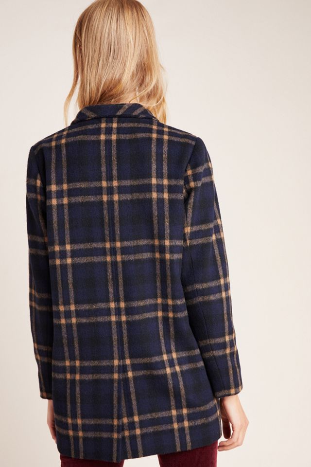 Jasmann Plaid Wool Coat #2