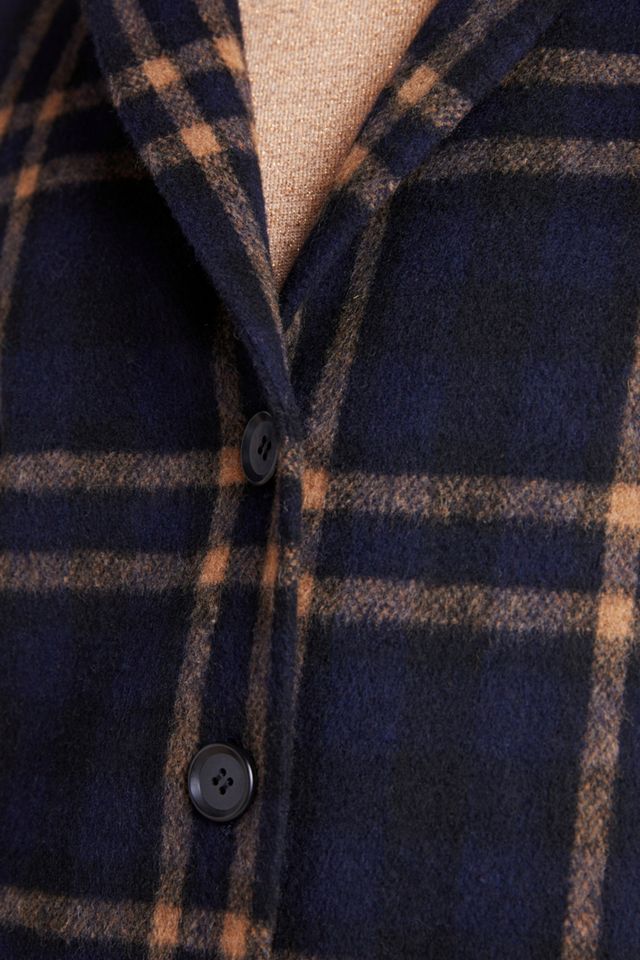 Jasmann Plaid Wool Coat #3