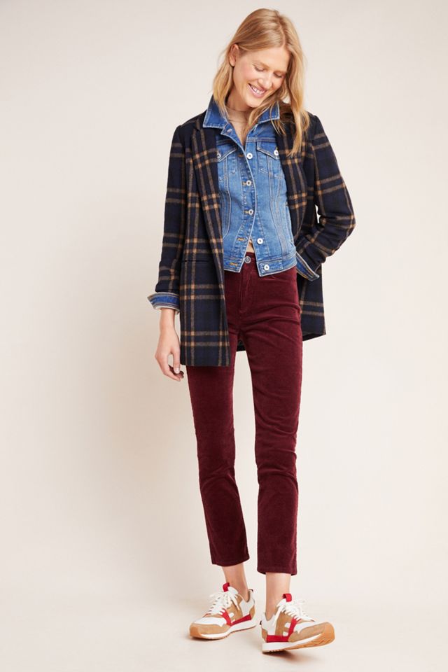 Jasmann Plaid Wool Coat #4