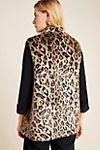 Stephie Leopard Faux Fur Vest #1
