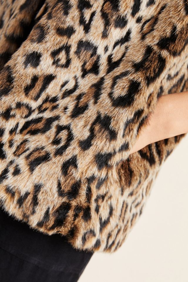Stephie Leopard Faux Fur Vest #2