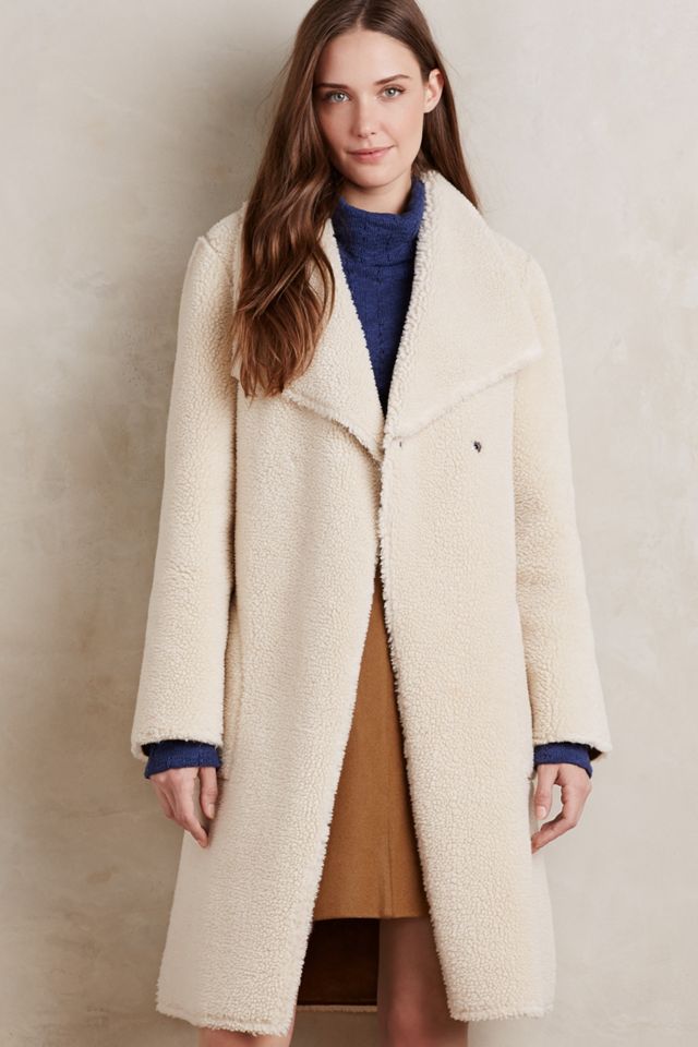 Reversed Shearling Coat #3