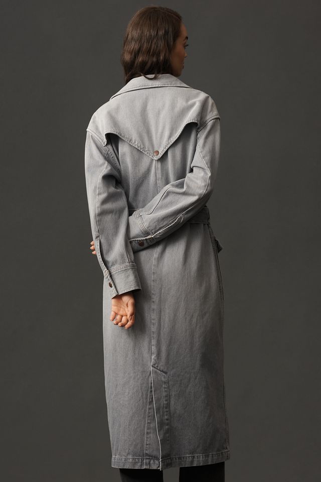 Wrangler Western Denim Trench Coat #1