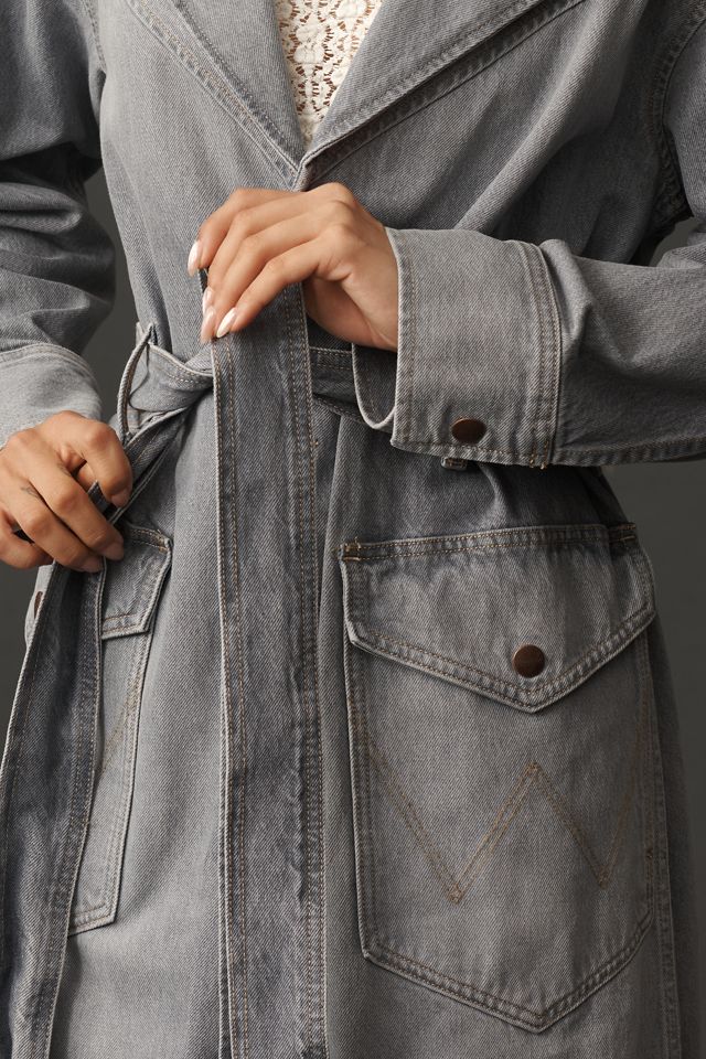 Wrangler Western Denim Trench Coat #2