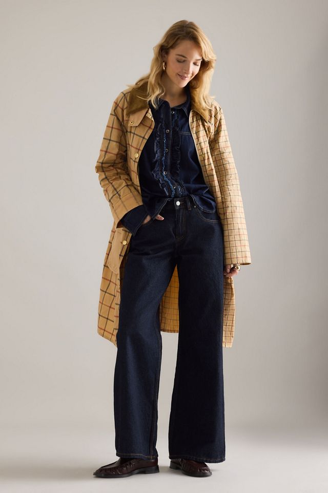 Barbour Hollington Check Car Coat #1