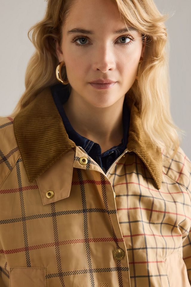 Barbour Hollington Check Car Coat #3