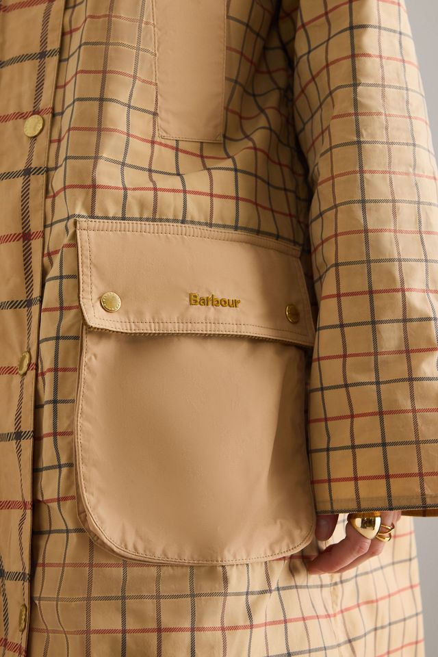 Barbour Hollington Check Car Coat #5
