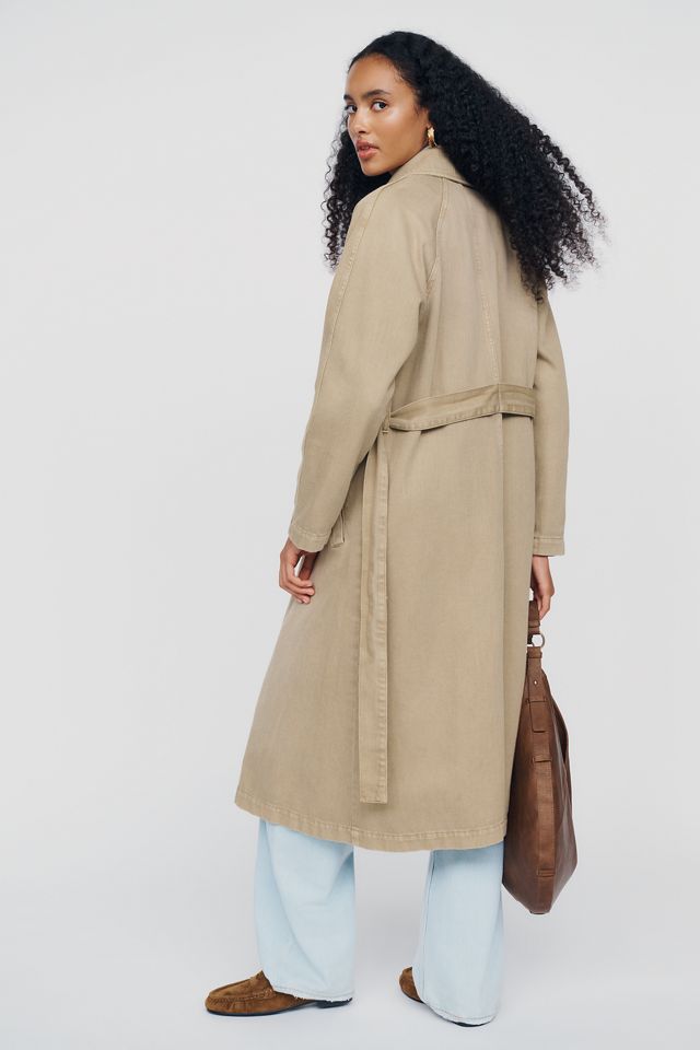 Pilcro 100% Cotton Double-Breasted Trench Coat #1