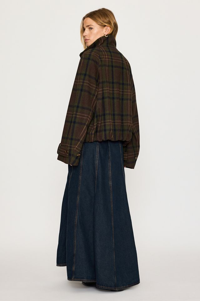 By Anthropologie Wool-Blend Short Funnel Neck Jacket #3