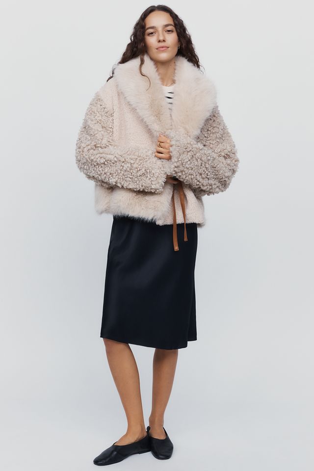 SAMDI Josephine Sherpa Fleece Coat #4