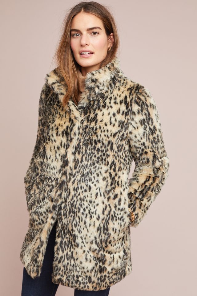 Leopard Faux Fur Coat