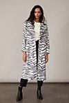 Caroline Zebra-Striped Coat #3