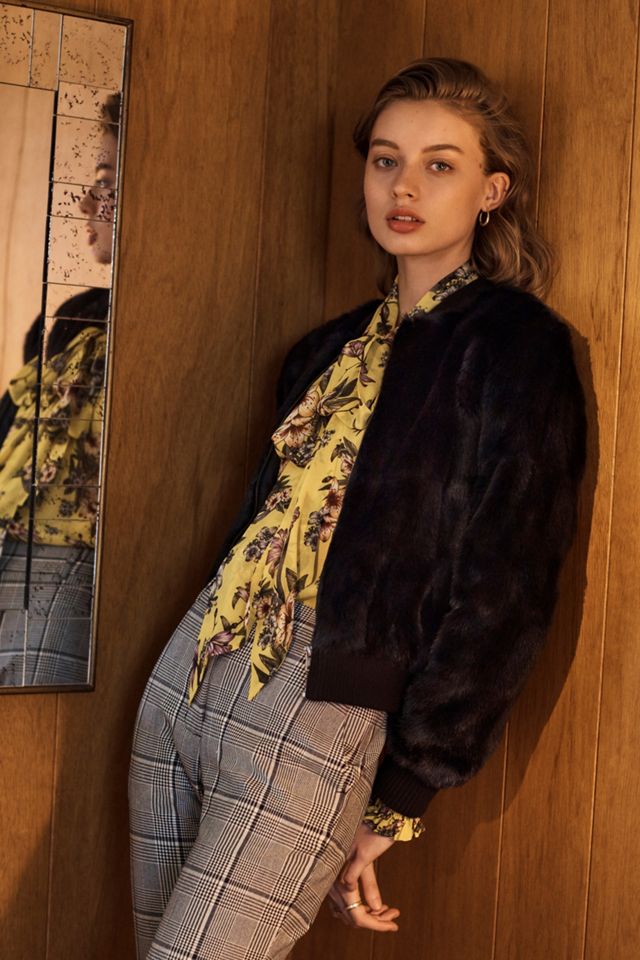 Faux Fur Bomber Jacket #6