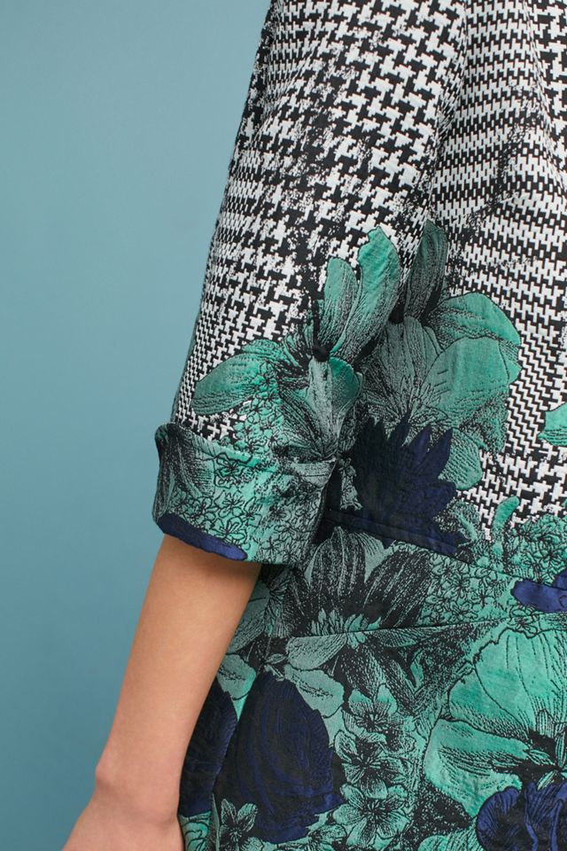 Floral & Houndstooth Coat #1