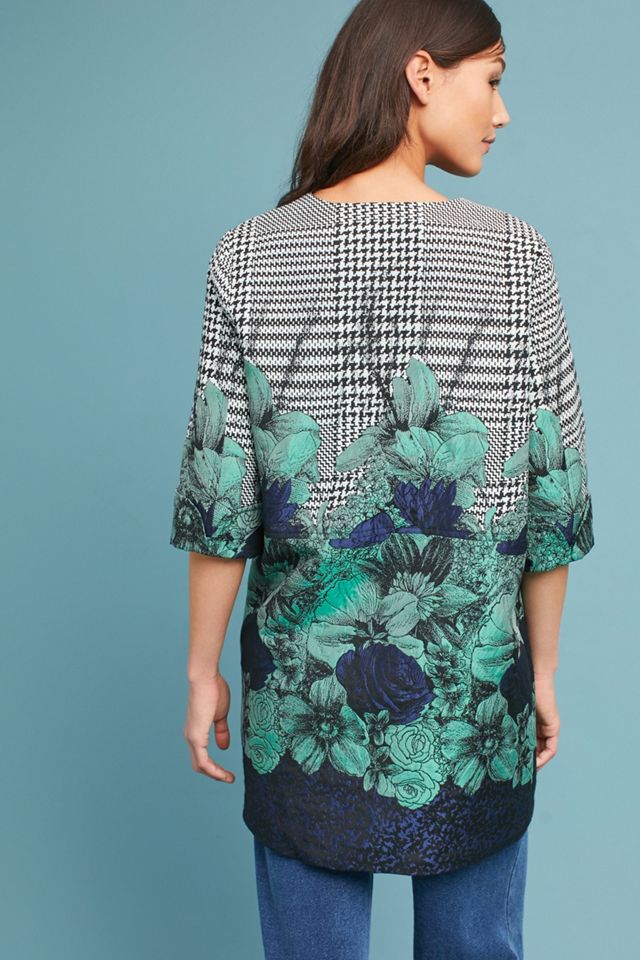Floral & Houndstooth Coat #3