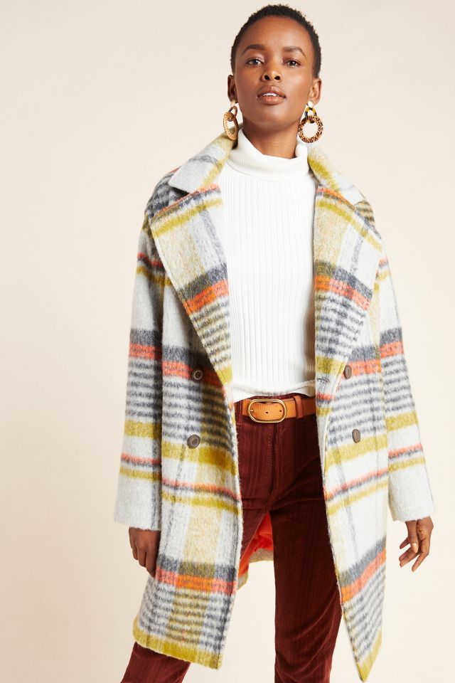 Colorful hotsell plaid coat