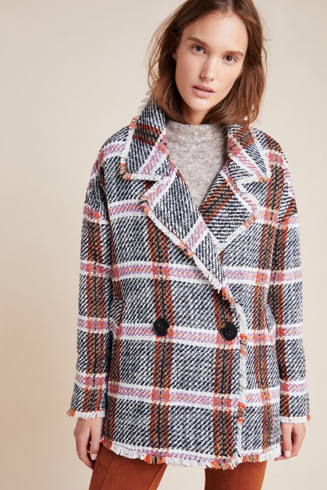 Carrie Double-Breasted Tweed Coat | Anthropologie