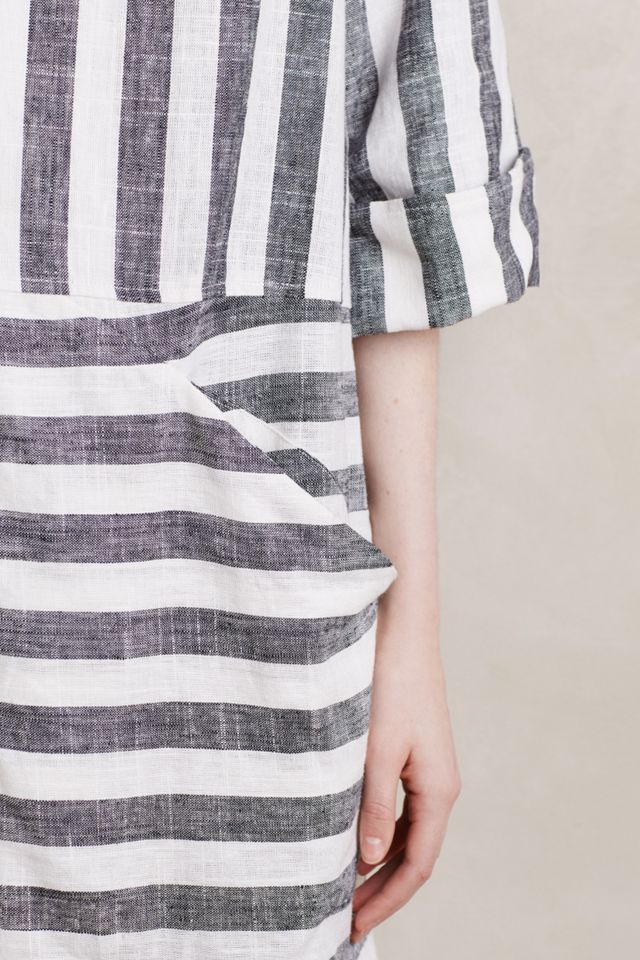Striped Linen Coat #3