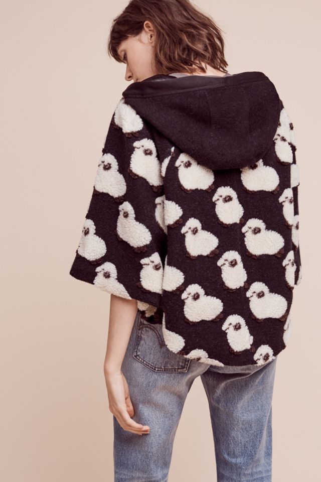 Hooded Lamb Cape #3