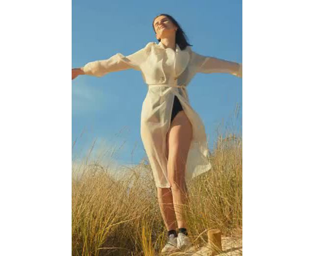 DOLAN Sheer Trench Coat | Anthropologie