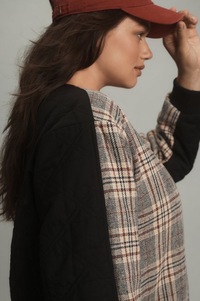 Dolan Left Coast Fabric Mix Quilted Jacket #6
